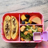 Load image into Gallery viewer, Munchbox Flexi 3 - Rose Pink - Silicone Bento