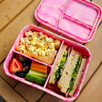 Load image into Gallery viewer, Munchbox Flexi 3 - Rose Pink - Silicone Bento
