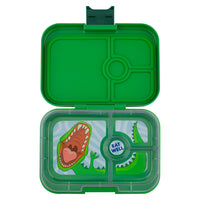 Load image into Gallery viewer, yumbox panino jurassic green dinosaur tray