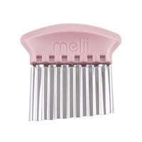Load image into Gallery viewer, melii vegetable crinkle cutter set of 3 pink