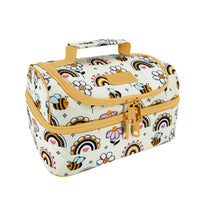Load image into Gallery viewer, sachi double decker lunchbag busy bees