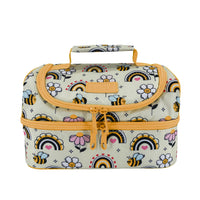 Load image into Gallery viewer, sachi double decker lunchbag busy bees