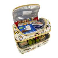 Load image into Gallery viewer, sachi double decker lunchbag busy bees