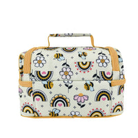Load image into Gallery viewer, sachi double decker lunchbag busy bees