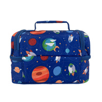 Load image into Gallery viewer, sachi double decker lunchbag outer space