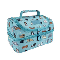 Load image into Gallery viewer, sachi double decker lunchbag puppy dogs