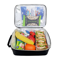Load image into Gallery viewer, sachi insulated lunch bag black