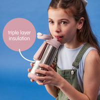 Load image into Gallery viewer, insulated sport spout bottle 500ml blush crush
