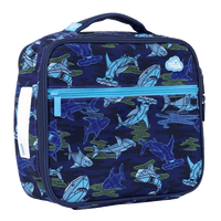 Load image into Gallery viewer, Spencil Big Cooler Bag + Ice Pack - Robo Shark