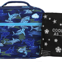 Load image into Gallery viewer, Spencil Big Cooler Bag + Ice Pack - Robo Shark