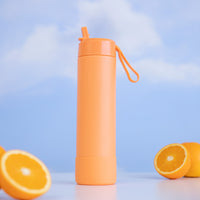 Load image into Gallery viewer, montiico fusion sipper drink bottle tangerine