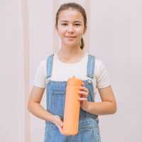 Load image into Gallery viewer, montiico fusion sipper drink bottle tangerine