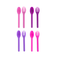 Load image into Gallery viewer, MontiiCo Out & About Cutlery Set - Blush