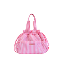 Load image into Gallery viewer, montiico lunch tote stripe camellia