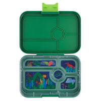 Load image into Gallery viewer, yumbox tapas palm green jungle tray