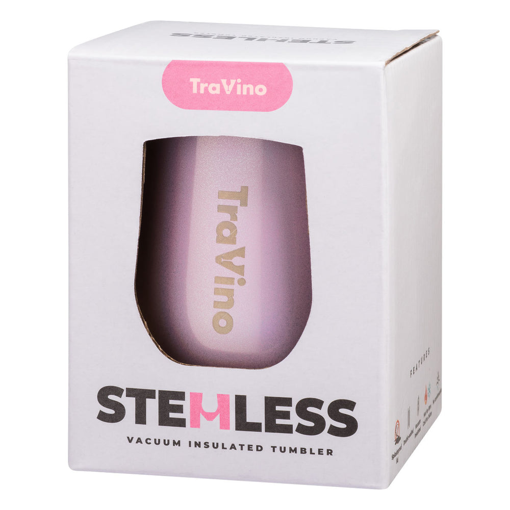 TraVino Stemless Wine Tumbler - Blush Pink