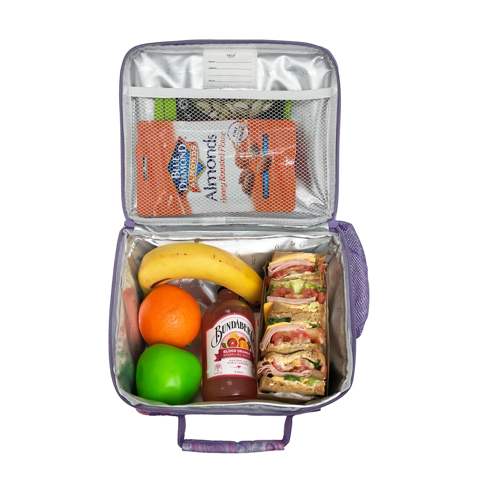 sachi crew lunch bag marble