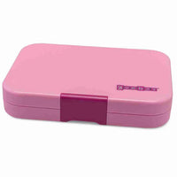 Load image into Gallery viewer, Yumbox Tapas 4 Compartment Lunch Box -  Capri Pink Rainbow Tray