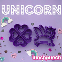 Load image into Gallery viewer, unicorn lunch punch sandwich cutter