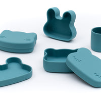 Load image into Gallery viewer, we might be tiny bear snackie blue dusk