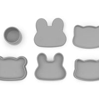 Load image into Gallery viewer, we might be tiny bear snackie grey