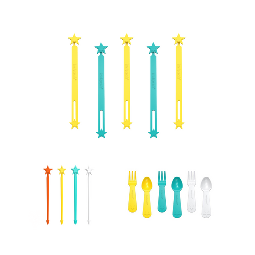 the lunch punch value pack wrap bands stix and spoons and forks