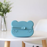 Load image into Gallery viewer, we might be tiny bear snackie blue dusk
