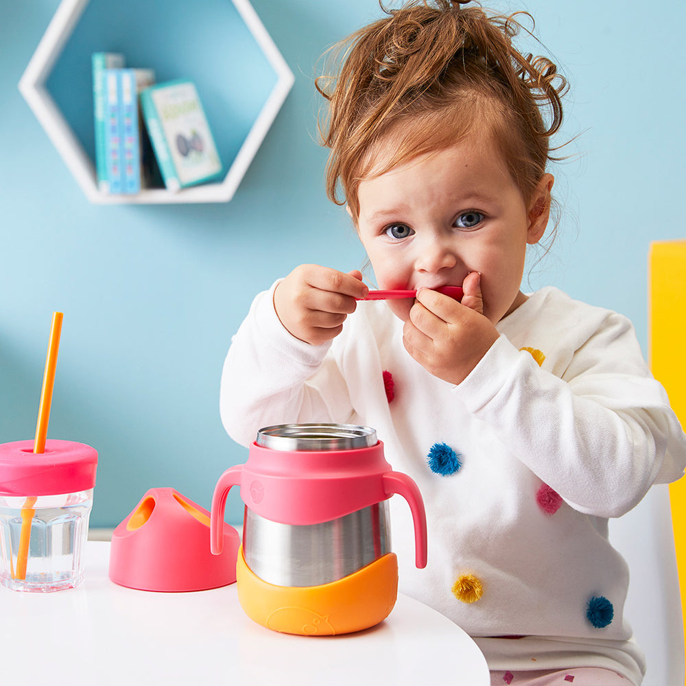 b box insulated food jar strawberry shake