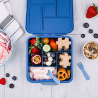 Load image into Gallery viewer, the lunch punch fork and spoons blue