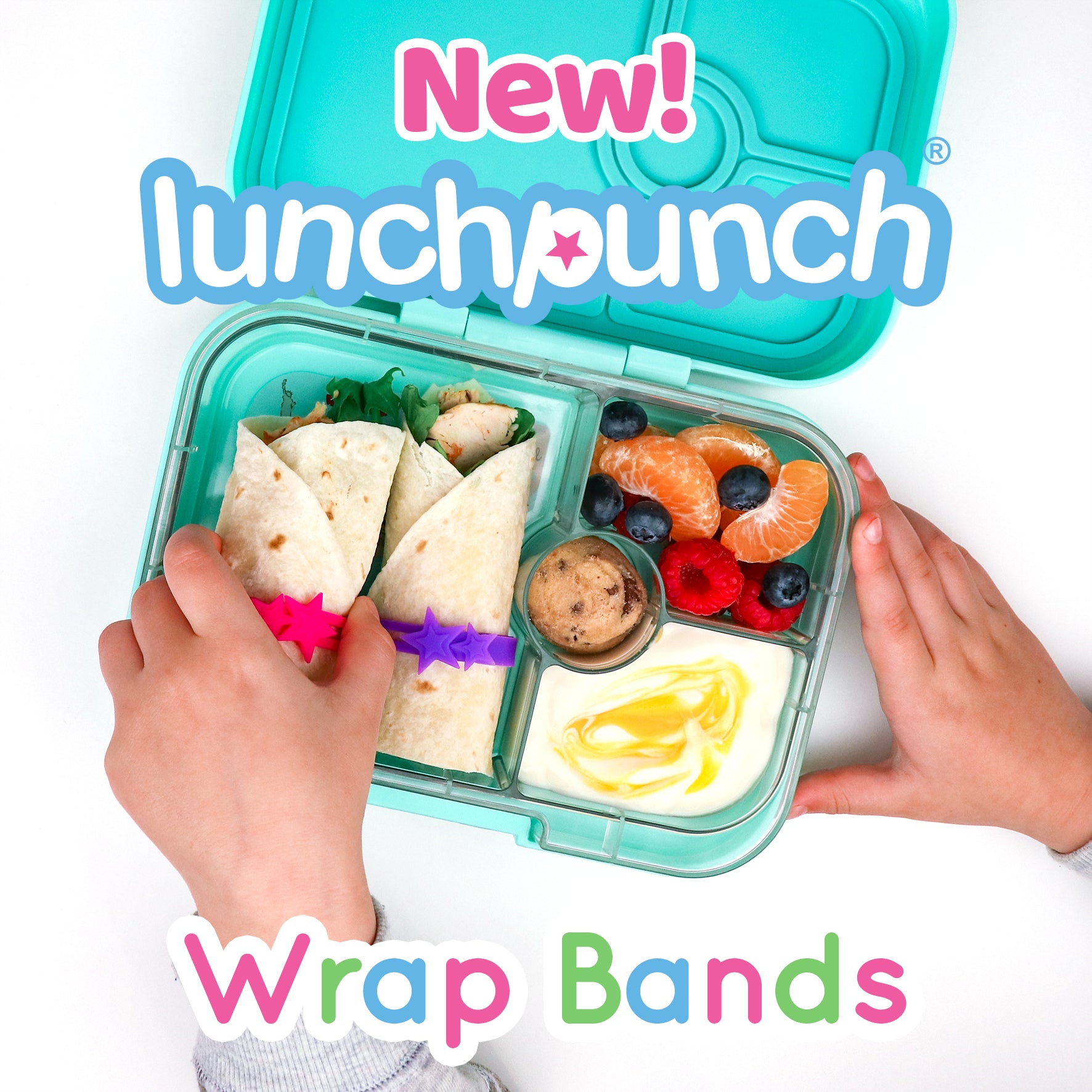 Silicone Wrap Bands by the lunch punch Cool 4 School Kids