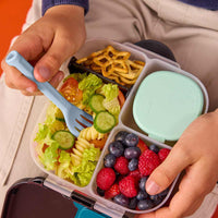 Load image into Gallery viewer, bbox lunchbox cutlery horizon blue and green

