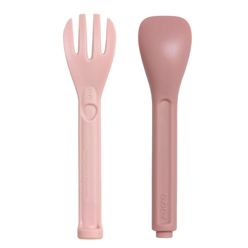 bbox lunchbox cutlery twilight pink and green