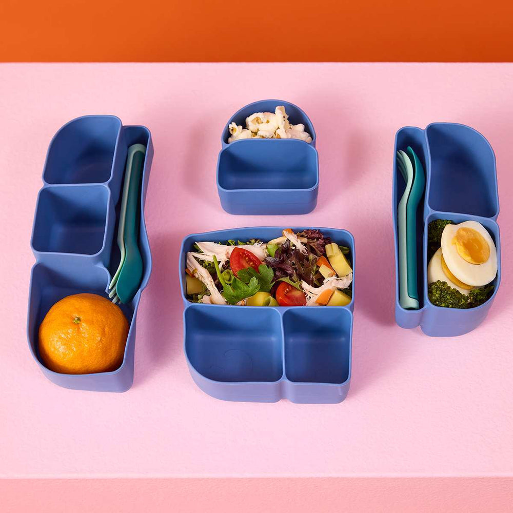 B Box Silicone Bento Tray - Mini Lunchbox - Ocean