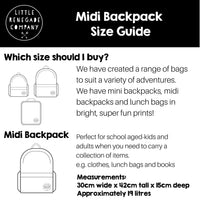 Load image into Gallery viewer, Little Renegade Company Midi Backpack - Wheels and Roads
