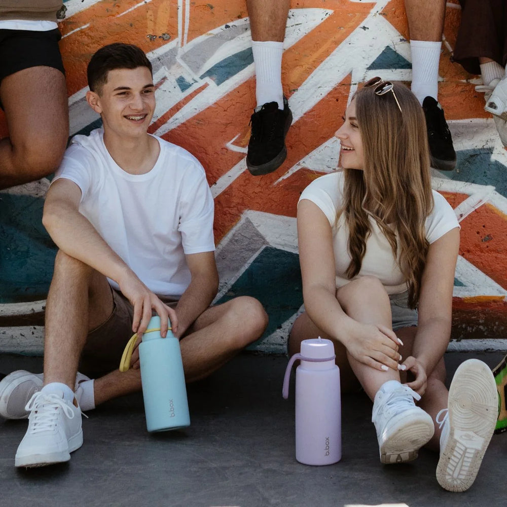 B Box Insulated Flip Top 1L Drink Bottle - Pool Side