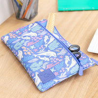 Load image into Gallery viewer, MontiiCo Pencil Case - Dolphin Dreams
