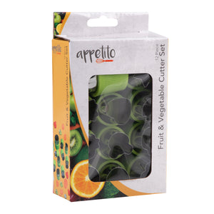 Appetito Fruit and Vegetable Cutter Set of 12