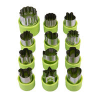 Load image into Gallery viewer, Appetito Fruit and Vegetable Cutter Set of 12
