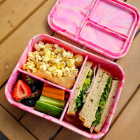 Load image into Gallery viewer, Munchbox Flexi 3 - Rose Pink - Silicone Bento
