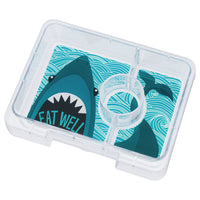 Load image into Gallery viewer, Yumbox Snack - Surf Blue Shark Tray

