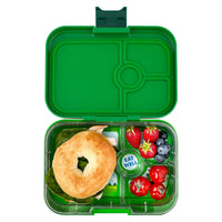 Load image into Gallery viewer, yumbox panino jurassic green dinosaur tray
