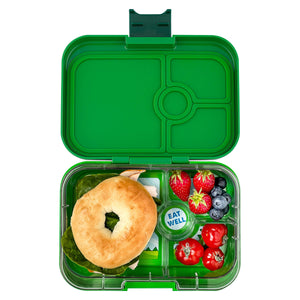 yumbox panino jurassic green dinosaur tray