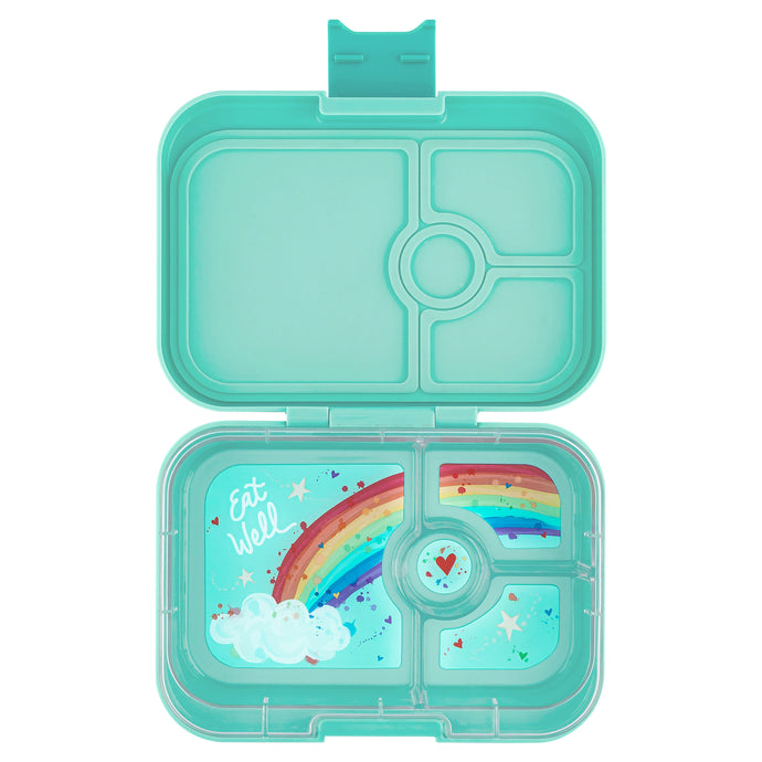 yumbox miami aqua rainbow tray