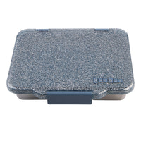 Load image into Gallery viewer, Yumbox PRET Stainless Steel Bento Box 4 Compartment - Paris Blue Glitter 
