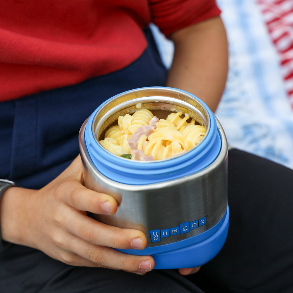 yumbox cubi insulated food jar surf blue