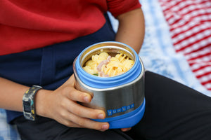 yumbox cubi insulated food jar surf blue