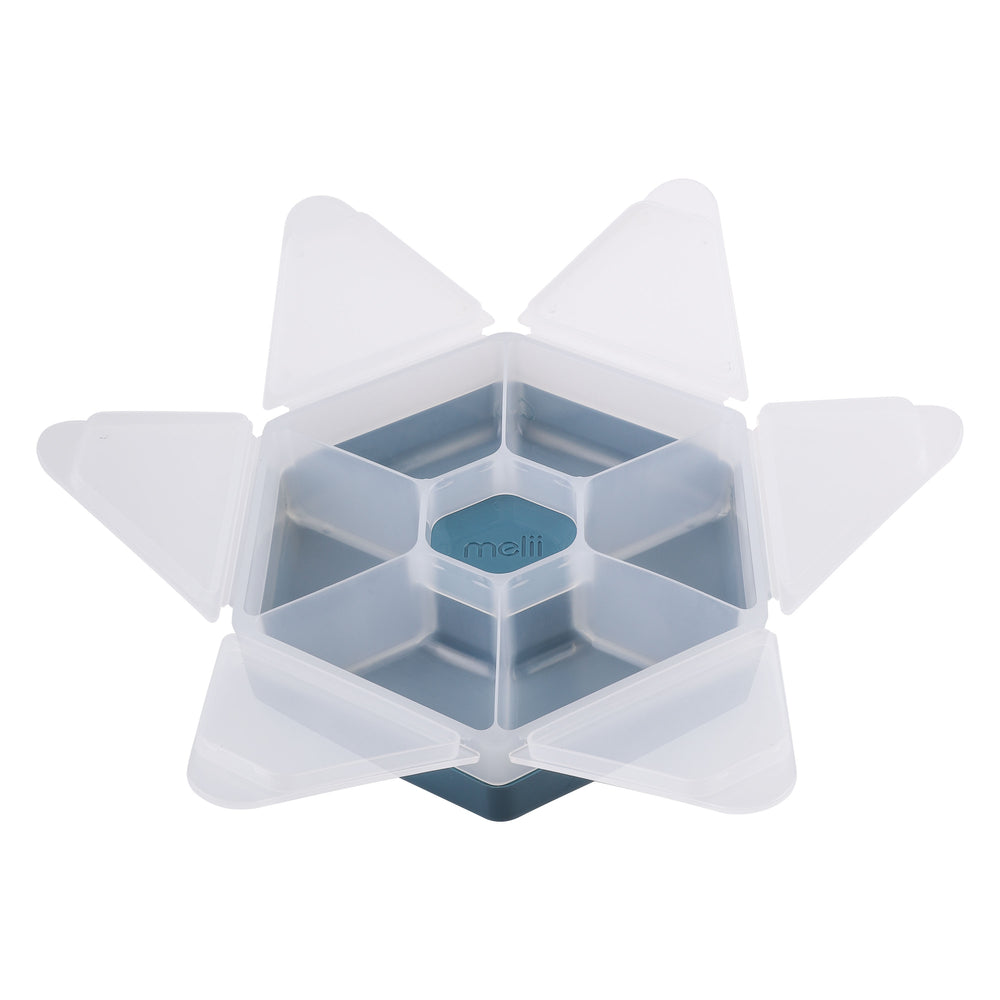 Melii Luxe Hexagon Snackle Box  - Blue