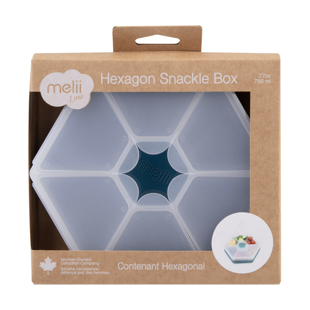 Melii Luxe Hexagon Snackle Box  - Blue