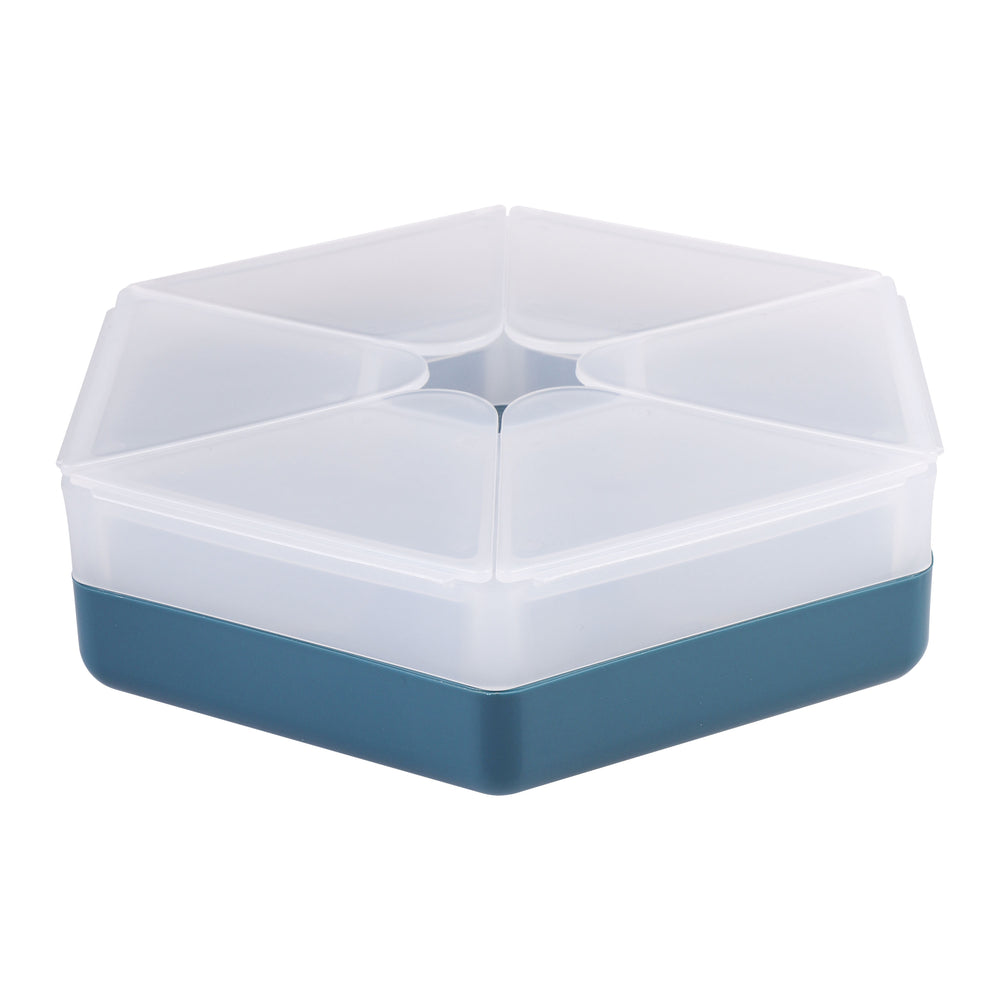 Melii Luxe Hexagon Snackle Box  - Blue