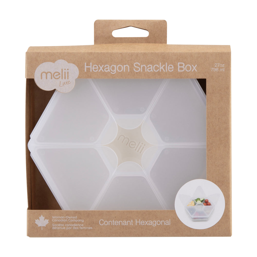 Melii Luxe Hexagon Snackle Box  - Ivory